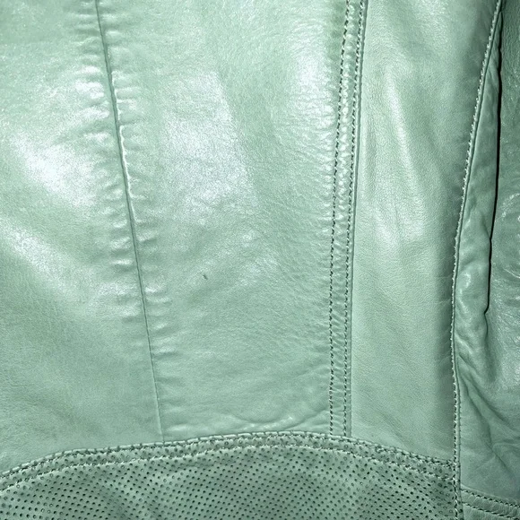 SAKI Green Leather Jacket